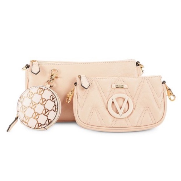 Mario Valentino Demi Quilted Leather Women’s Bag And Pouch✨ - Picture 1 of 10